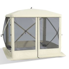 Pop Up Camping Canopy Gazebo,Screen Shelter Party Tent with 1-Person Easy Set-Up, Ventilating Mesh, Portable Carry Bag
