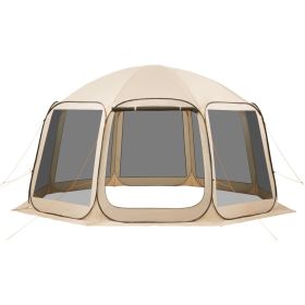 VEVOR Screen House Tent, 15 x 13.8 ft, 12-15 Person Pop Up Screen Tent, Portable Screened in Canopy with Carry Bag, Netting Sides, Ground Stakes