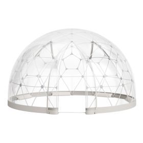VEVOR Garden Dome Igloo, 9.5 x 5.7 ft Outdoor Clear Bubble Tent for 2-4 Person, Weatherproof Geodesic Dome Greenhouse with Window