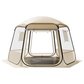 VEVOR Pop up Bubble Tent, 11 x 10.2 ft Waterproof & UV-Resistant, Clear Camping Tent Shelter, Outdoor Garden Dome Igloo Tents with Windows