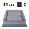 Truck Bed Air Mattress, for 6-6.5 ft Full Size Truck Beds, Inflatable Air Mattress Camping Bed with 12V Air Pump 2 Pillows, Carry Bag